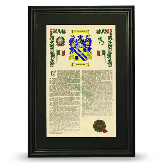 Barbarella Deluxe Armorial Framed - Black