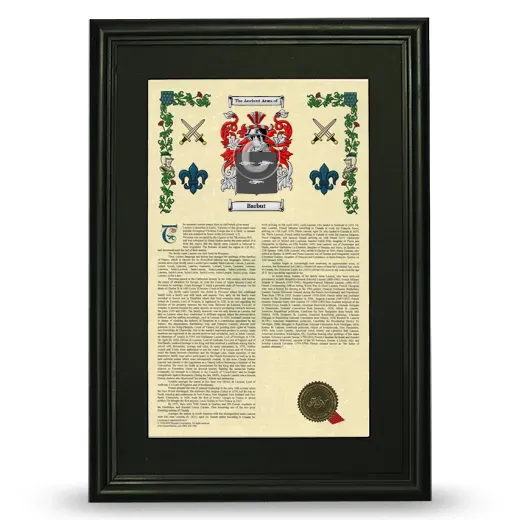 Barbut Deluxe Armorial Framed - Black