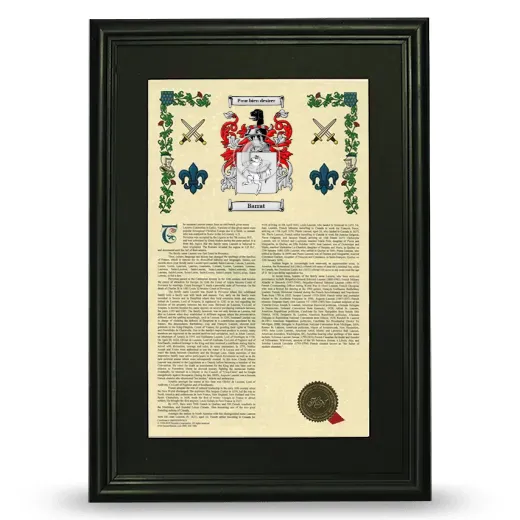 Barrat Deluxe Armorial Framed - Black