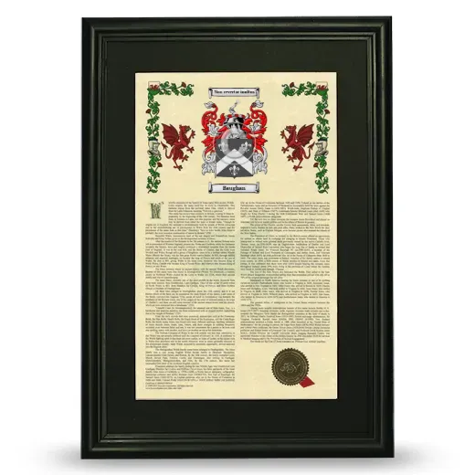 Baughan Deluxe Armorial Framed - Black