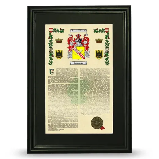 Beckmann Deluxe Armorial Framed - Black