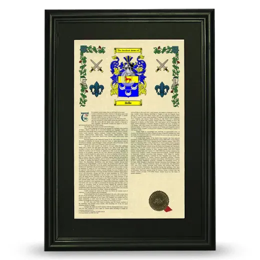 Belle Deluxe Armorial Framed - Black
