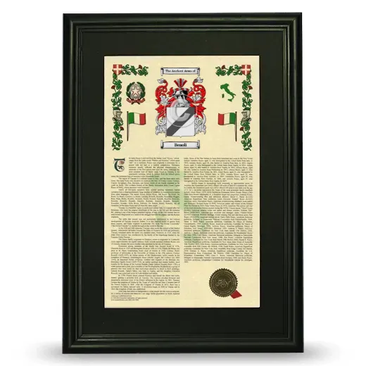 Benoli Deluxe Armorial Framed - Black