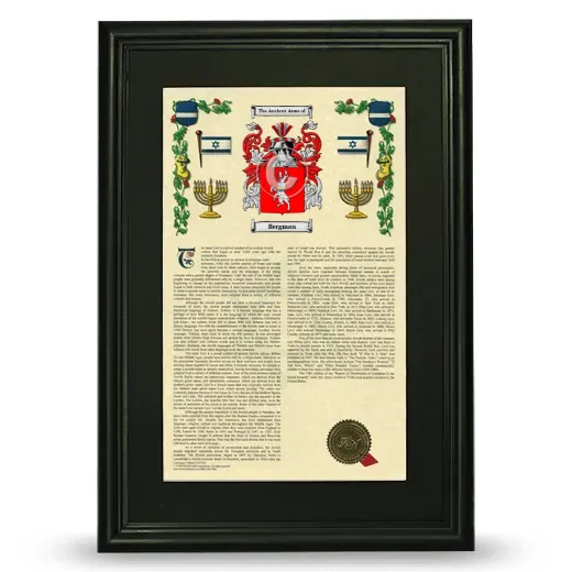Bergman Deluxe Armorial Framed - Black