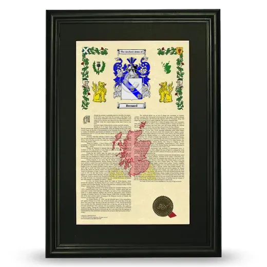 Bernard Deluxe Armorial Framed - Black