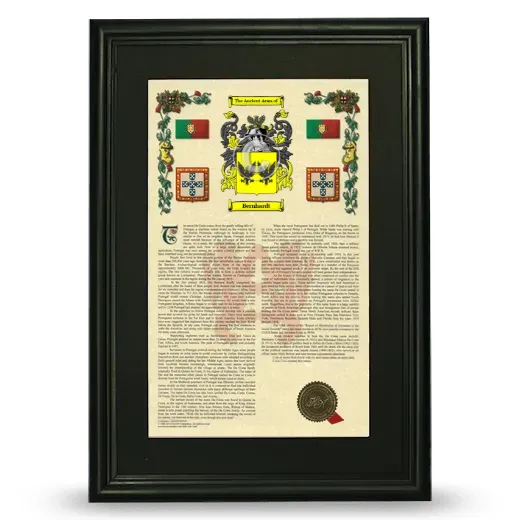 Bernhardt Deluxe Armorial Framed - Black