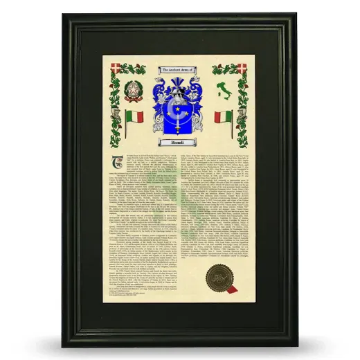 Biondi Deluxe Armorial Framed - Black