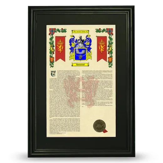 Bjornstad Deluxe Armorial Framed - Black