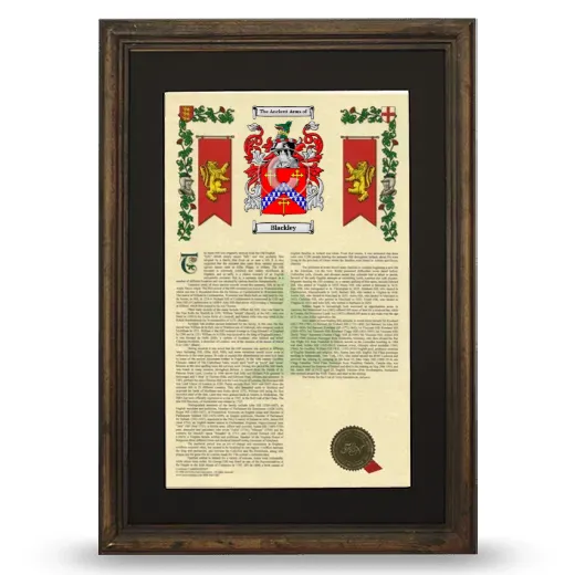 Blackley Deluxe Armorial Framed - Brown