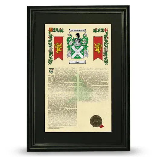 Blait Deluxe Armorial Framed - Black