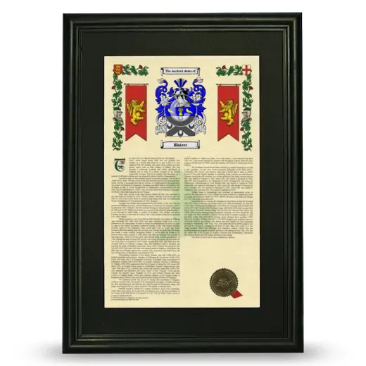 Blaizer Deluxe Armorial Framed - Black