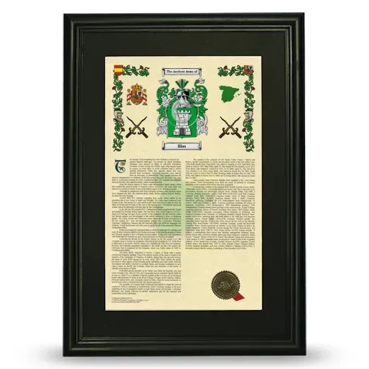Blas Deluxe Armorial Framed - Black