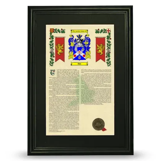 Blat Deluxe Armorial Framed - Black