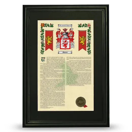 Blumer Deluxe Armorial Framed - Black