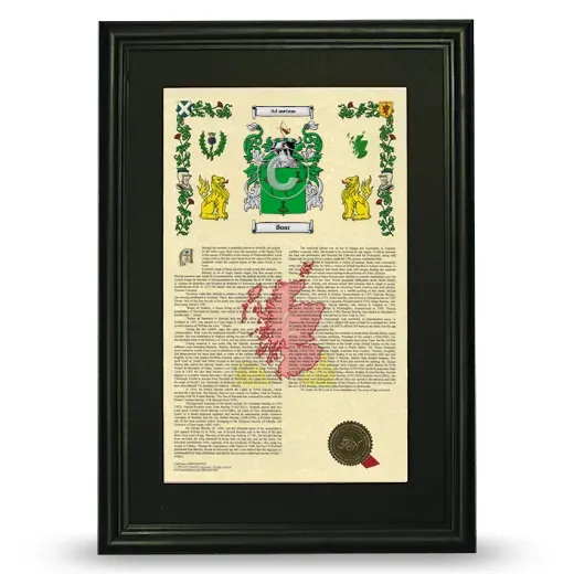 Boar Deluxe Armorial Framed - Black