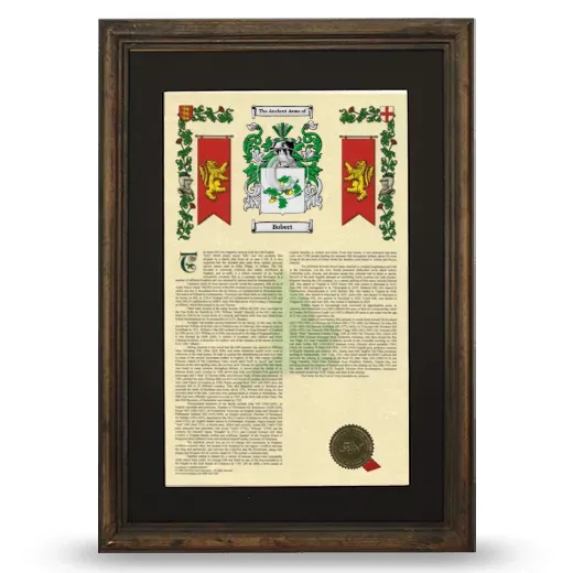 Bobert Deluxe Armorial Framed - Brown