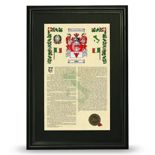 Bobo Deluxe Armorial Framed - Black