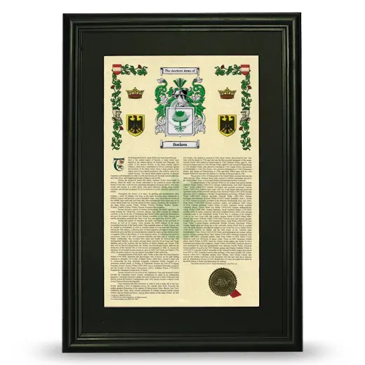 Bocken Deluxe Armorial Framed - Black