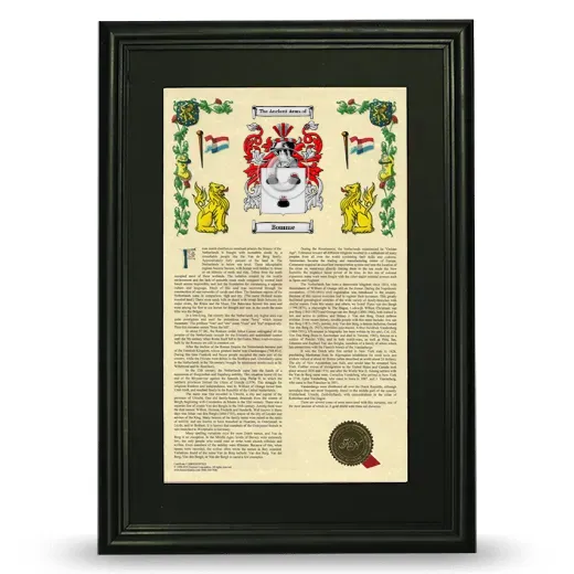 Bomme Deluxe Armorial Framed - Black