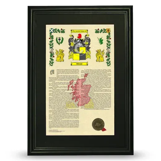 Botane Deluxe Armorial Framed - Black