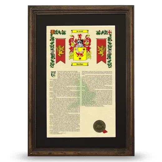 Botcher Deluxe Armorial Framed - Brown