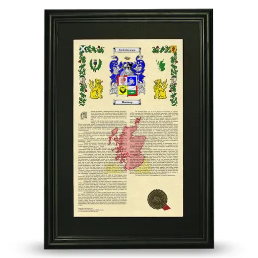 Bouwey Deluxe Armorial Framed - Black