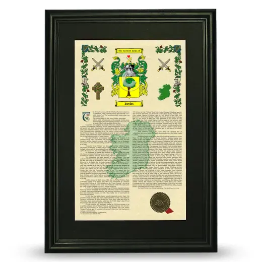 Boyles Deluxe Armorial Framed - Black