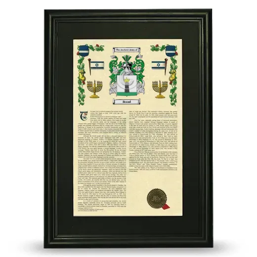 Brand Deluxe Armorial Framed - Black