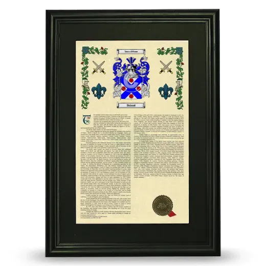 Briant Deluxe Armorial Framed - Black