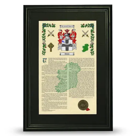 Brison Deluxe Armorial Framed - Black