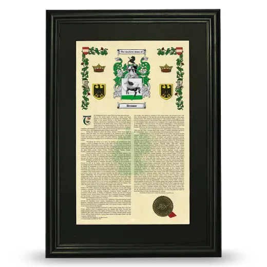 Bronne Deluxe Armorial Framed - Black