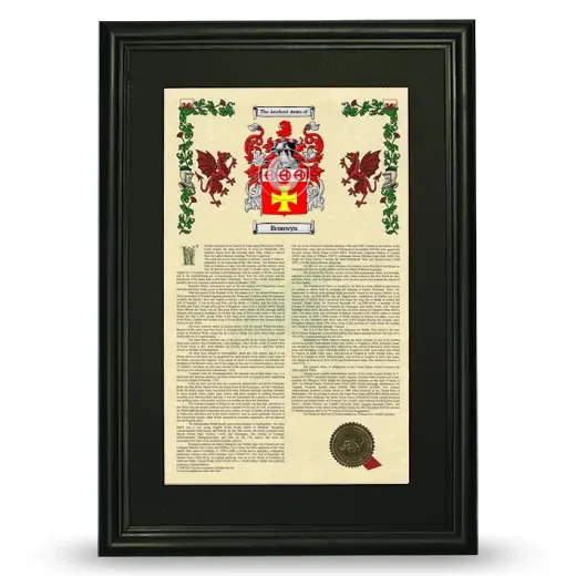 Bronwyn Deluxe Armorial Framed - Black