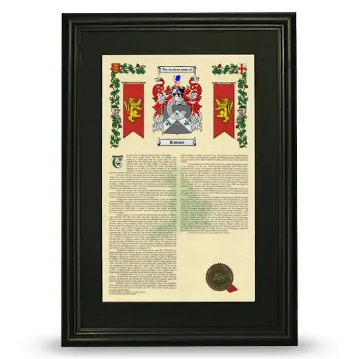 Broome Deluxe Armorial Framed - Black