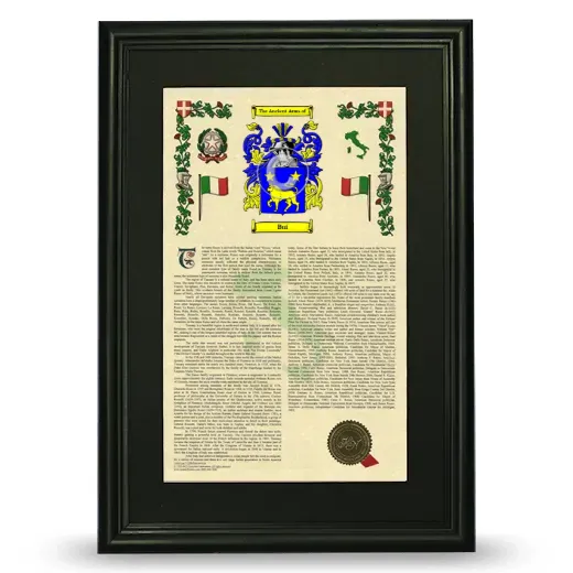 Bui Deluxe Armorial Framed - Black