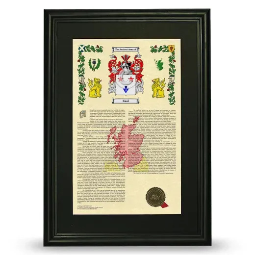 Caal Deluxe Armorial Framed - Black