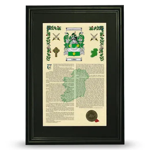 Cahey Deluxe Armorial Framed - Black