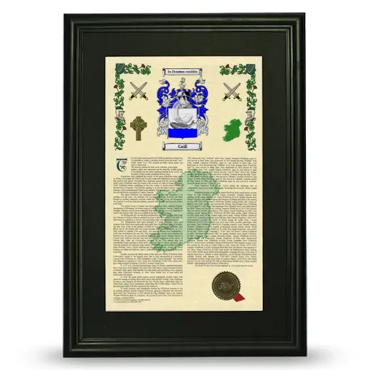 Caill Deluxe Armorial Framed - Black