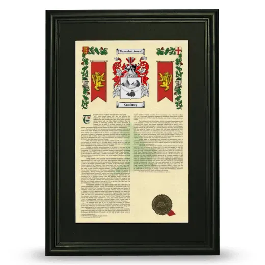 Cambray Deluxe Armorial Framed - Black
