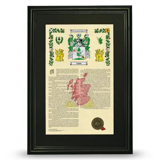 Capin Deluxe Armorial Framed - Black
