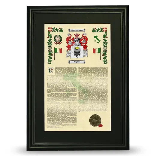 Capito Deluxe Armorial Framed - Black