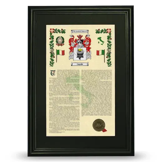 Capule Deluxe Armorial Framed - Black
