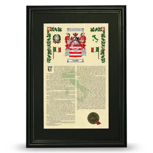 Caraffa Deluxe Armorial Framed - Black