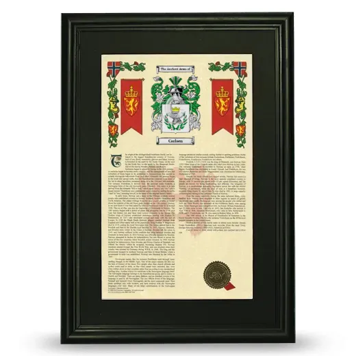 Carlsen Deluxe Armorial Framed - Black