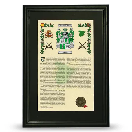 Carranza Deluxe Armorial Framed - Black