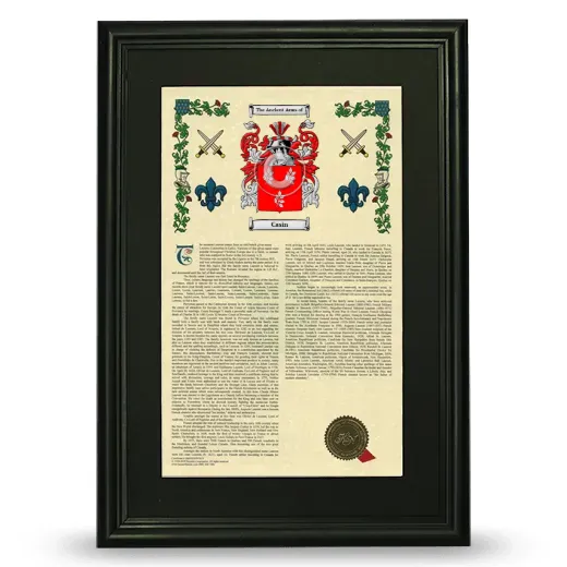 Casin Deluxe Armorial Framed - Black