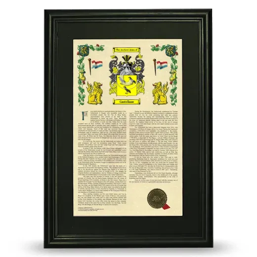 Castellane Deluxe Armorial Framed - Black