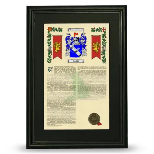 Castill Deluxe Armorial Framed - Black