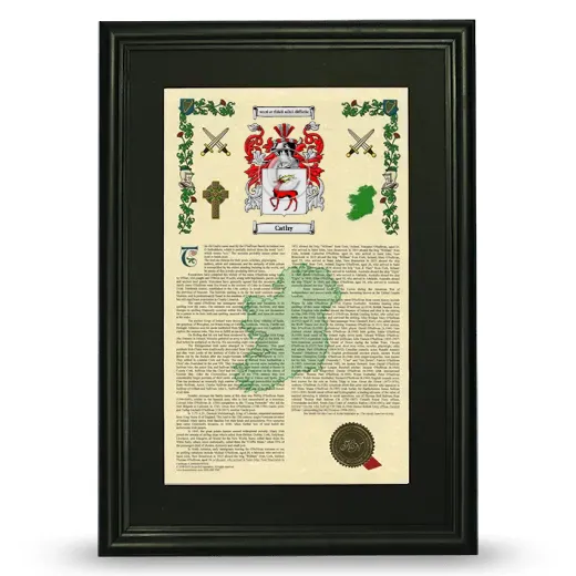 Cathy Deluxe Armorial Framed - Black