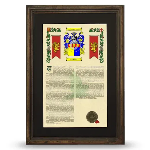 Caulcutt Deluxe Armorial Framed - Brown