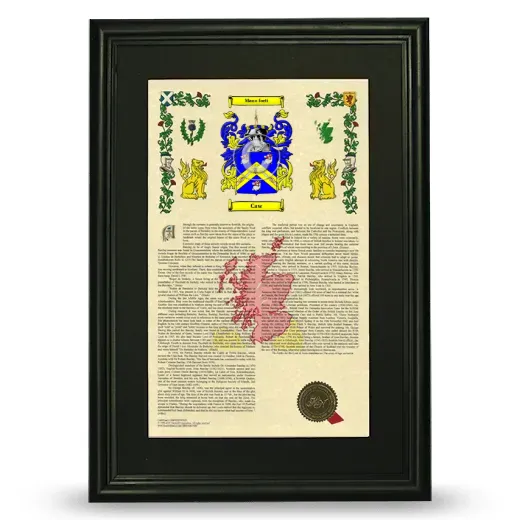Caw Deluxe Armorial Framed - Black